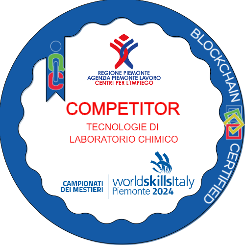Competitor Tecnologie di laboratorio chimico ai Campionati dei Mestieri WorldSkills Piemonte 2024.
